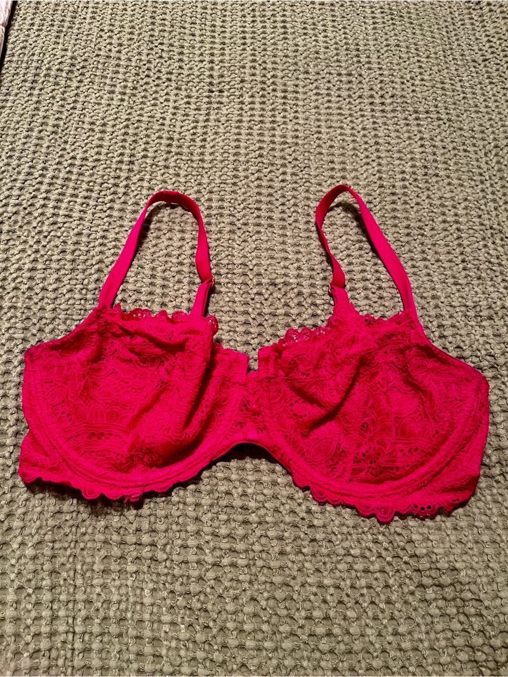 Unlined Lace Underwire Balconette Bra - Picture 2 of 4